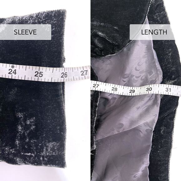 ANTHROPOLOGIE Alessia Velvet Blazer in Gray Green Size XL - Picture 16 of 16